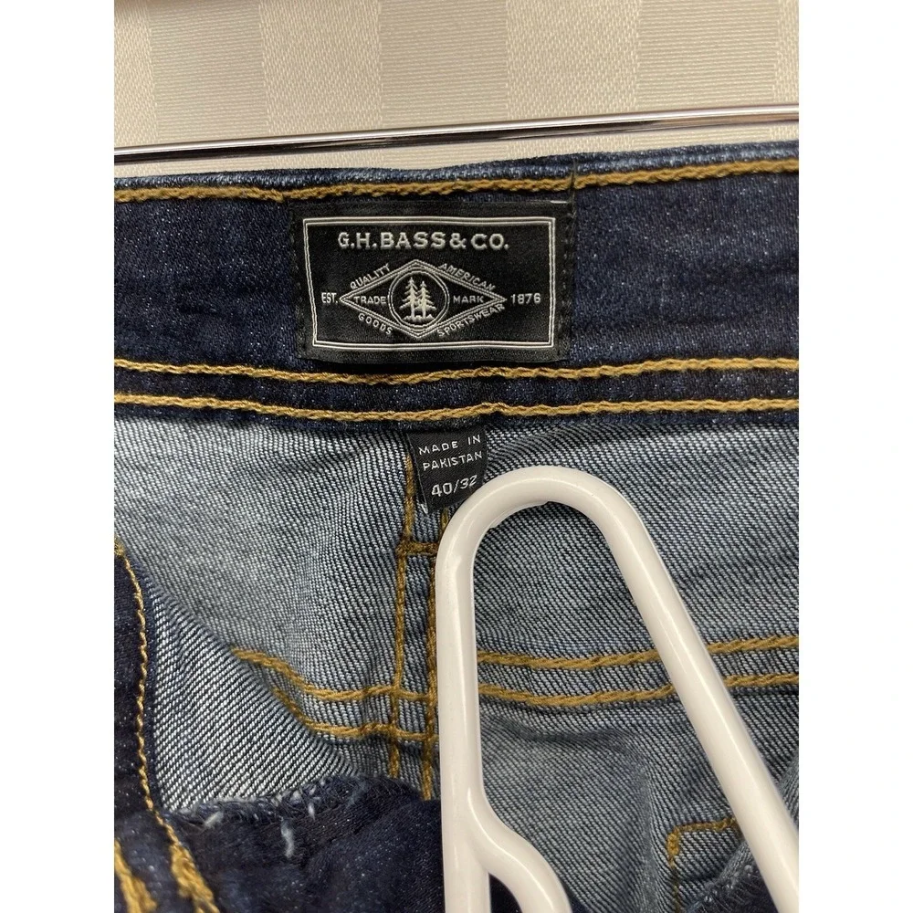GH Bass&co. Mens Pants Denim Blue Jeans 40x32 Stretch